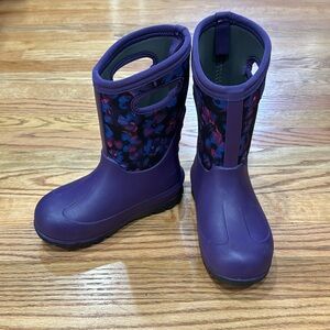 BOGS winter snow boots, kids size 13, purple